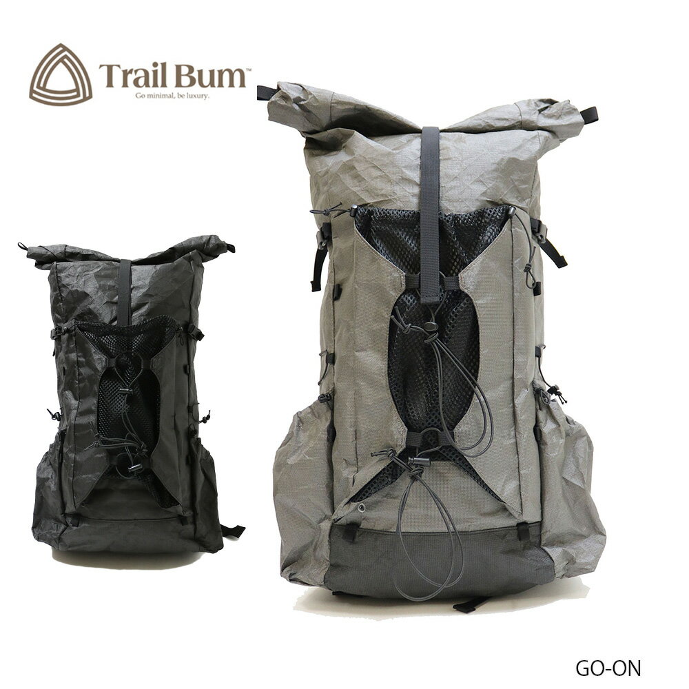 TRAIL BUM トレイルバム GO-ON ゴーオン 24春夏 080043 バックパック GRAVEL GRAY/BLACK MAGIC メンズ レディース ONEサイズ【PTUP】