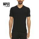 MINUS33 マイナスサーティースリー MICRO V-NECK T-SHIRT マイクロ Vネック ティーシャツ 半袖 Tシャツ 12V1 メンズ BLACK M/L【PTUP】