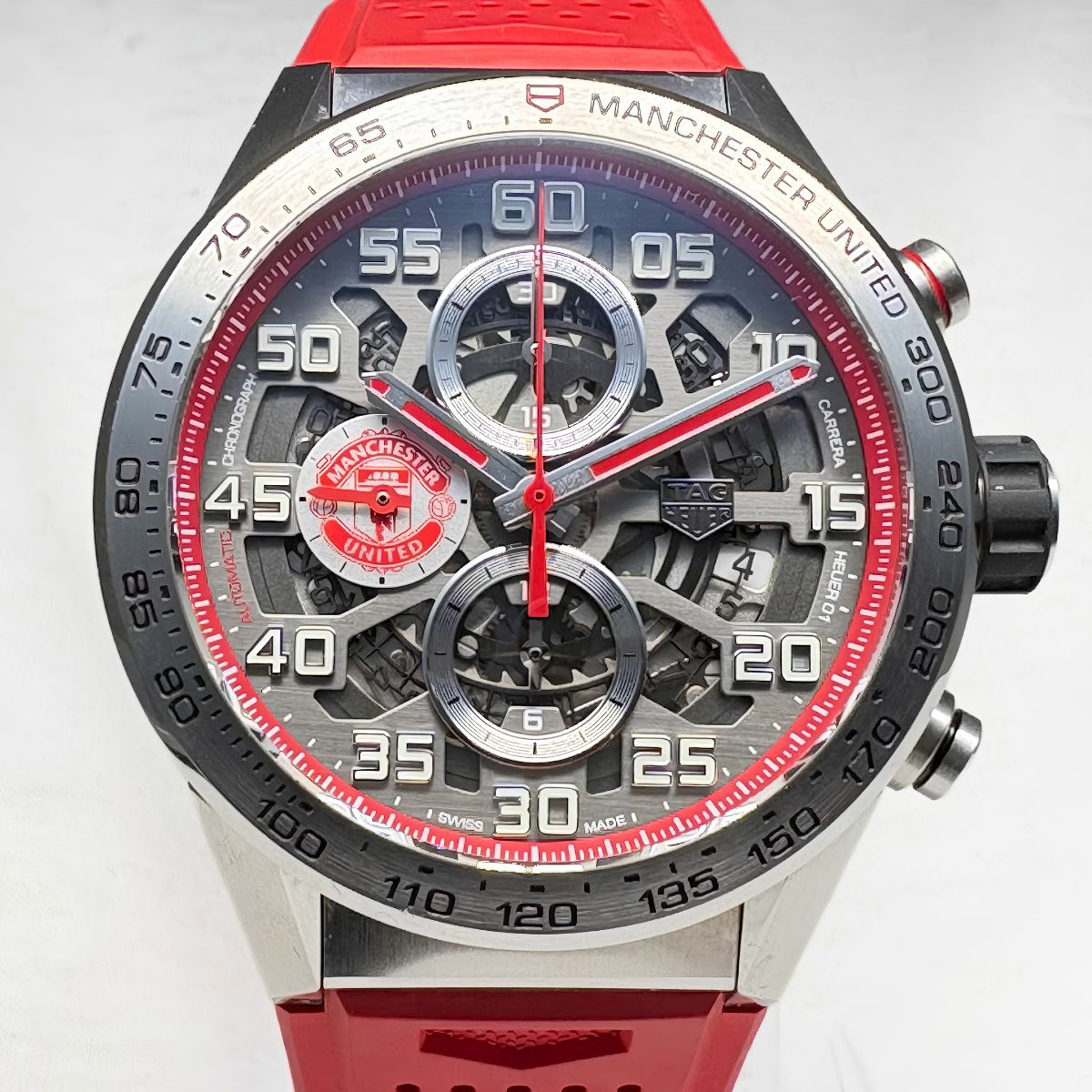 タグホイヤー TAG HEUER CAR201M カレラ マンチェスターユナイテッド 自動巻き メンズ 腕時計