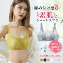 【期間限定:500円OFFクーポン配布中!】送料無料 シームレスブラ 2枚set ノンワイヤー ブラジャー レディース 春夏 軽量 吸汗 速乾 ひびきにくい ワ...