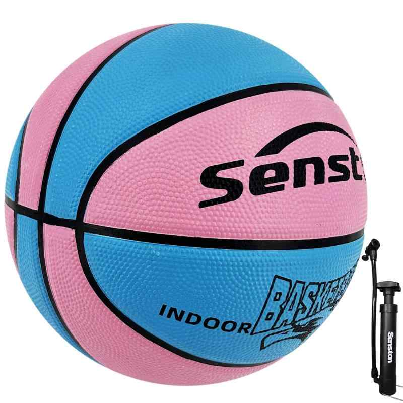 Senston バスケットボール 3号5号7号、 屋内と屋外のバスケットボール，大人、子供とティーンエイジャー バスケットボール競技トレーニング、ポンプ付き