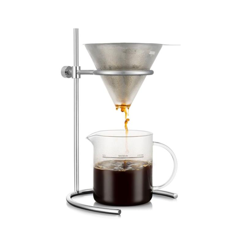 Rakuten - BODUM ボダム POUR OVER プアオーバー コーヒードリッパー (ステンレスメッシュフィルター) 付き ダブルウォールマグ 350ml