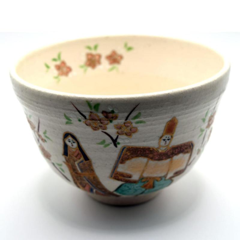 乐天商城 - 抹茶茶碗 抹茶碗 茶碗 ひな祭り 立雛 与平