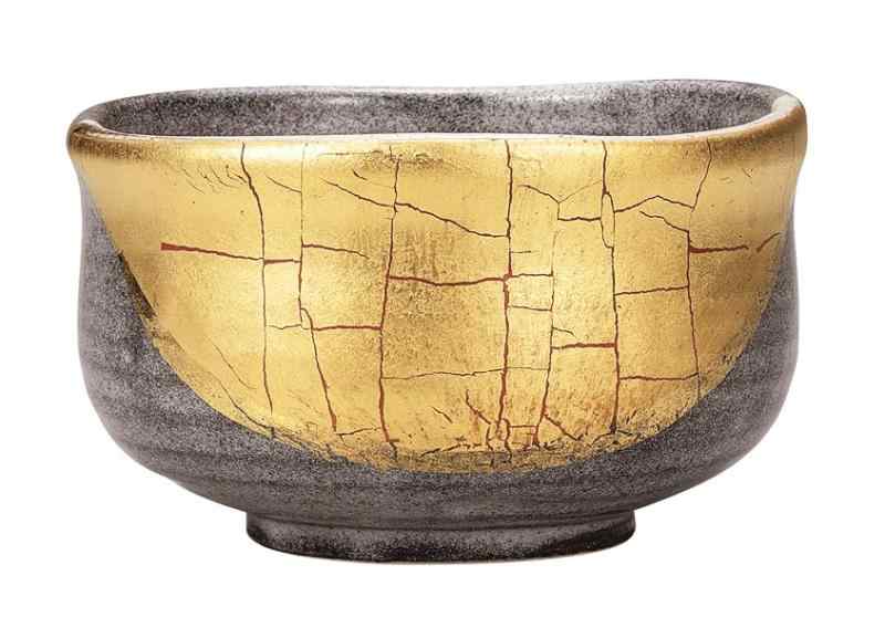 Rakuten - 九谷焼いわたや 抹茶碗・金箔彩 K9-876