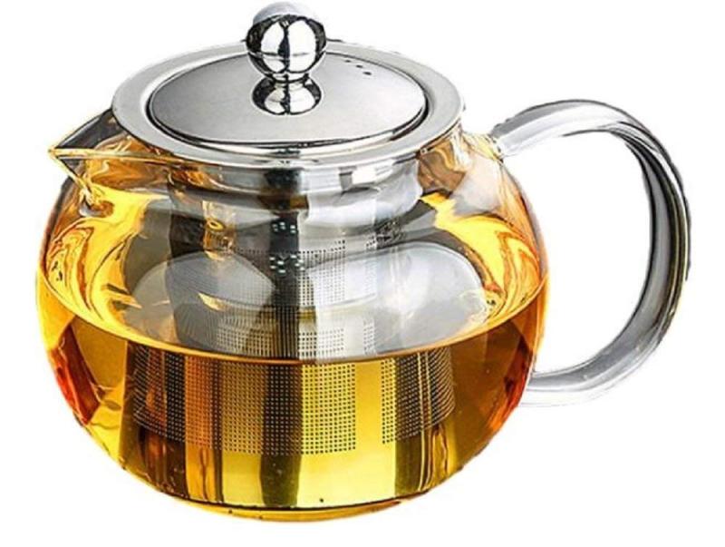 乐天商城 - 【morningplace】 ガラス ティーポット 耐熱 耐冷 かわいい ずんぐり ホット コーヒー 紅茶 に