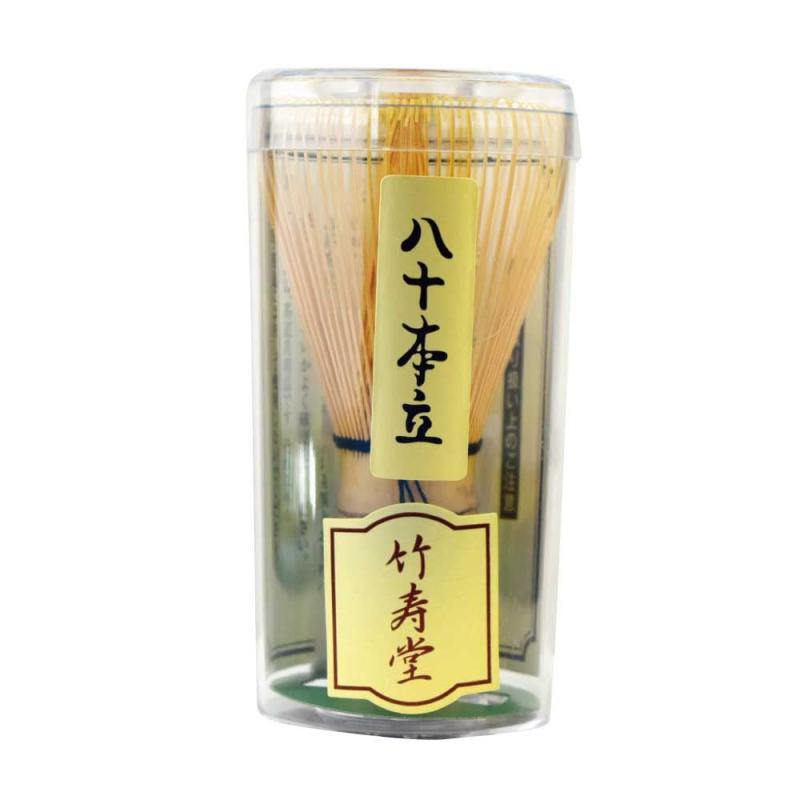 乐天商城 - 竹寿堂 特撰 茶筌 茶せん 白 数穂 八十本立 茶道 表千家 裏千家 長さ:約11cm