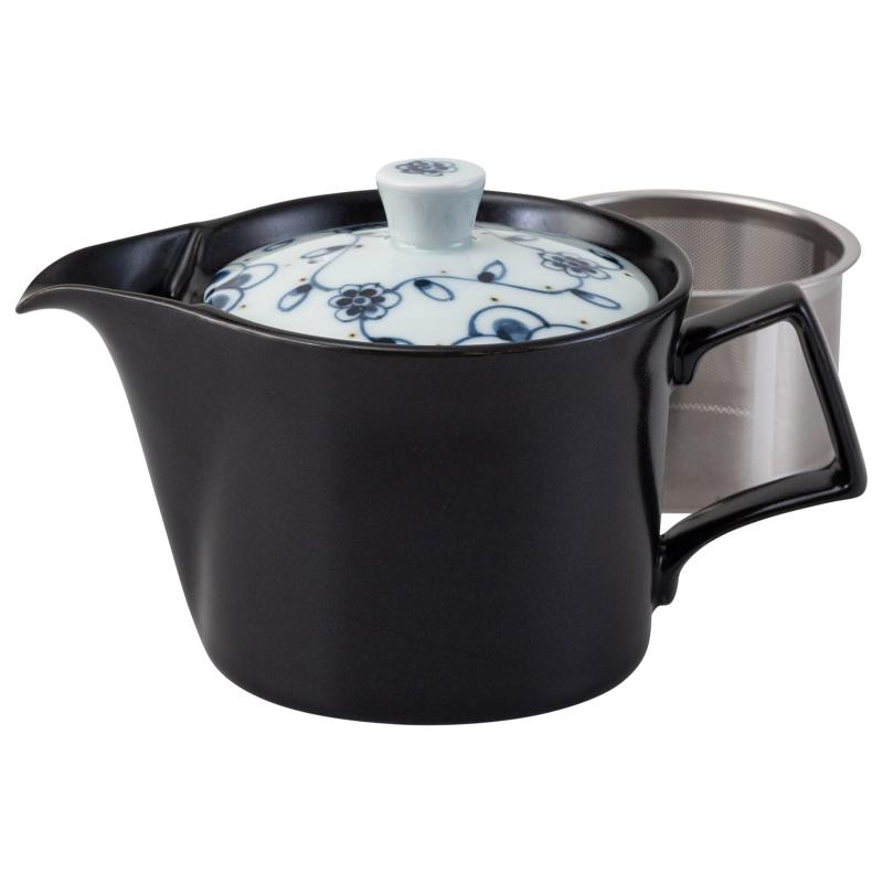Rakuten - 伊万里焼 ティーポット (スーパーステンレス 茶こし付) ロイヤル柄 青 容量約340ml 日本製 25505