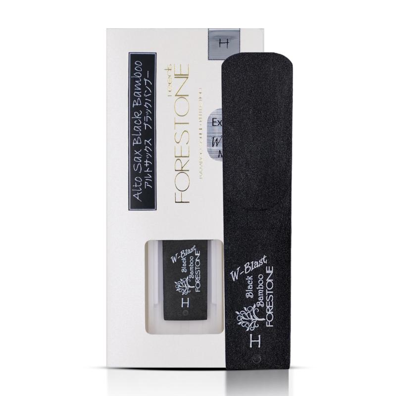 FORESTONE フォレストーンリード Black Bamboo W-Blast アルトサックス用 【硬さ：H ハード】 FBWAH通常モデルでは裏面（マウスピースとの接地面）側のみのブラスト加工を表面にも施したモデル両面へのブラスト加工より通常モデルよりもブライトなサウンド