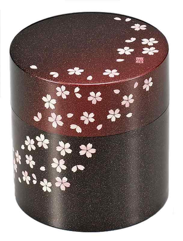 Rakuten - たつみや(Tatsumiya) 茶筒 茜桜 赤 サイズ：約φ8.7 H9 56753