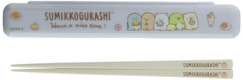 Rakuten - サンエックス すみっコぐらし はし&はし箱 ブルー KA14002