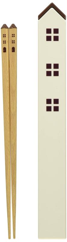 乐天商城 - ナカノ 箸 はし箱 セット ブラウン 塗り箸 21cm カントリー ZAB-358BL