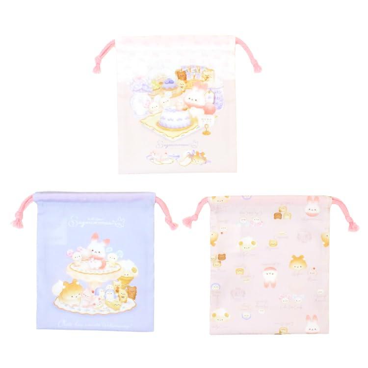Rakuten - 高波クリエイト 巾着S3枚セット シュガーココムー 【135541】 入園 入学 コップ入れ