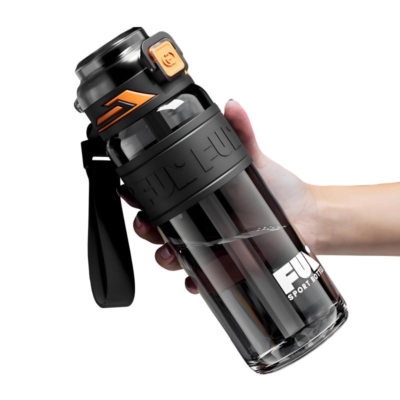 Rakuten - IOLOYU 水筒 750ml ウォーターボトルト ストロー付き 水筒 子供 ライタンボトル プラスチック クリア おしゃれ 洗いやすい 水筒 男の子 女の子 大人 スポーツ 大容量 水ボトル 軽量 手を入れて