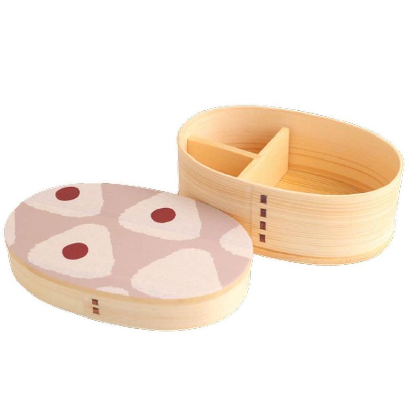 乐天商城 - j-kitchens 調湿効果 機能付き 木製 弁当箱17.5cm × 11.3cm × 6.3cm 500ml ウレタンコーティング/絵：蒔絵調紀州加工 Current model