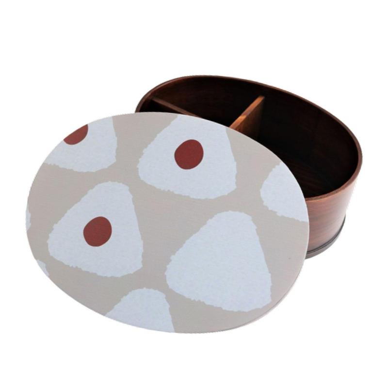 Rakuten - j-kitchens ごはんが固まりにくい 機能付き 弁当箱 18cm × 13.5cm × 6.8cm 700ml ウレタンコーティング/絵：蒔絵調紀州加工 Current model