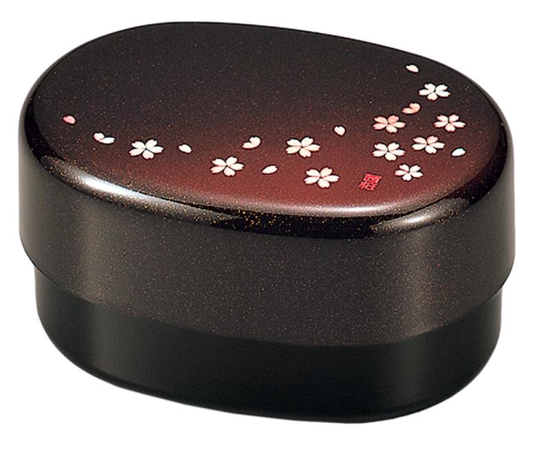 Rakuten - たつみや(Tatsumiya) 茜桜 小判弁当 茜桜赤 サイズ：約W14.7 D10.5 H7.7 50093