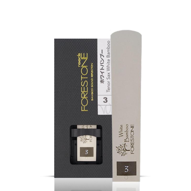 FORESTONE フォレストーンリード White Bamboo テナーサックス用 【硬さ：3.0】 FSWT3従来の素材にHinokiとは異なる特殊なカルシウム材を加えたモデル暗すぎず明るすぎず、Black BambooとHinokiの間を狙ったサウンドフォレストーンリードの中で最も抵抗感が少なく、初心者でも簡単に鳴らすことができる