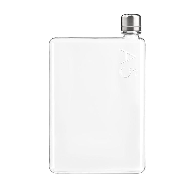 樂天商城 - メモボトル A5-750ml - バッグ、本、ラップトップの隣に収まるスリムでフラットなウォーターボトル | BPAフリーのトライタンプラスチック | モダンで便利、ミニマリストな美学