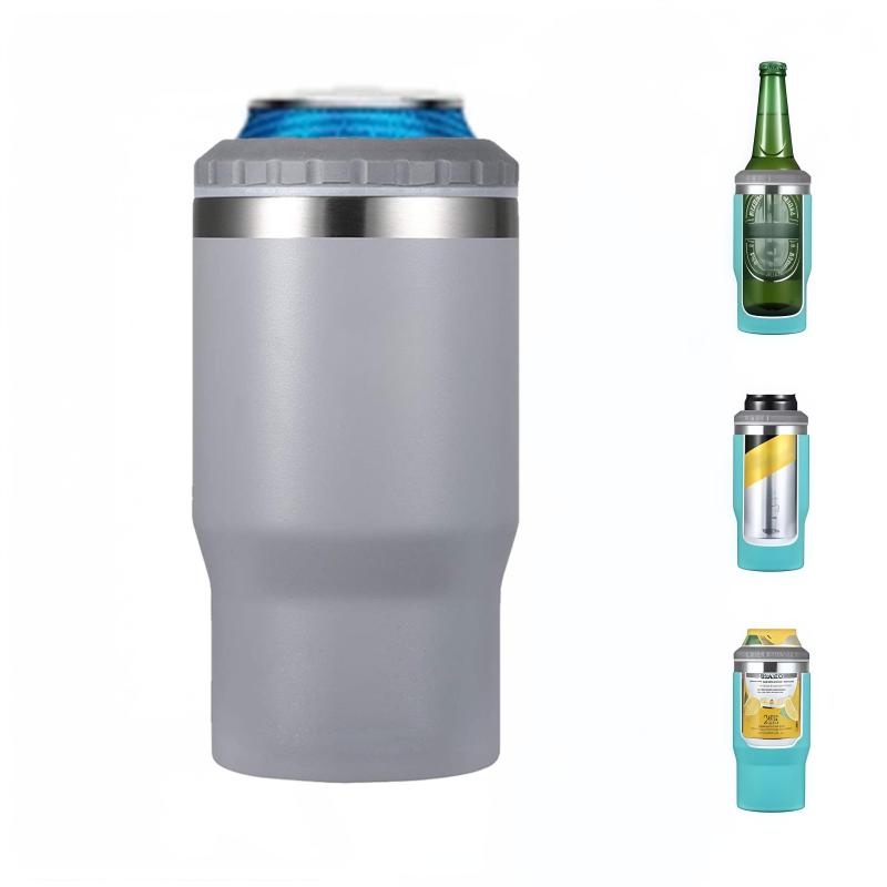 INIBULAM 4 in 1 ステンレス製ビール缶ホルダー、14oz二重断熱保冷保温350ml缶クーラー bambooec-10004192 バンブ サンプル画像3