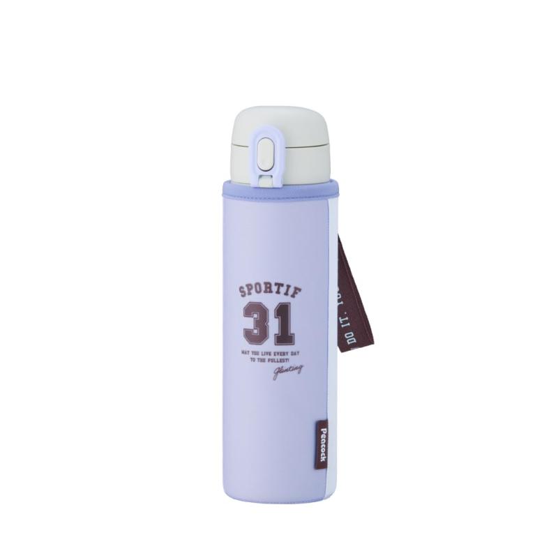乐天商城 - ピーコック魔法瓶工業(The-peacock) ピーコック 水筒 マグ ボトル 500ml 保温 保冷 ワンタッチ マグボトル ステンレス 魔法瓶 0.5L ケース カバー付き