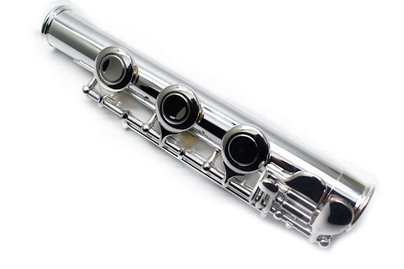 樂天商城 - TUOREN 17keys B フットフルートジョイントフルート修理部品アクセサリー コネクタ直径20mm シルバーメッキ