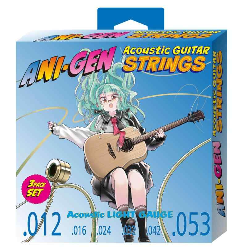 樂天商城 - ANI-GEN アコースティックギター弦 3SETパック [012-053] ANI-SA12