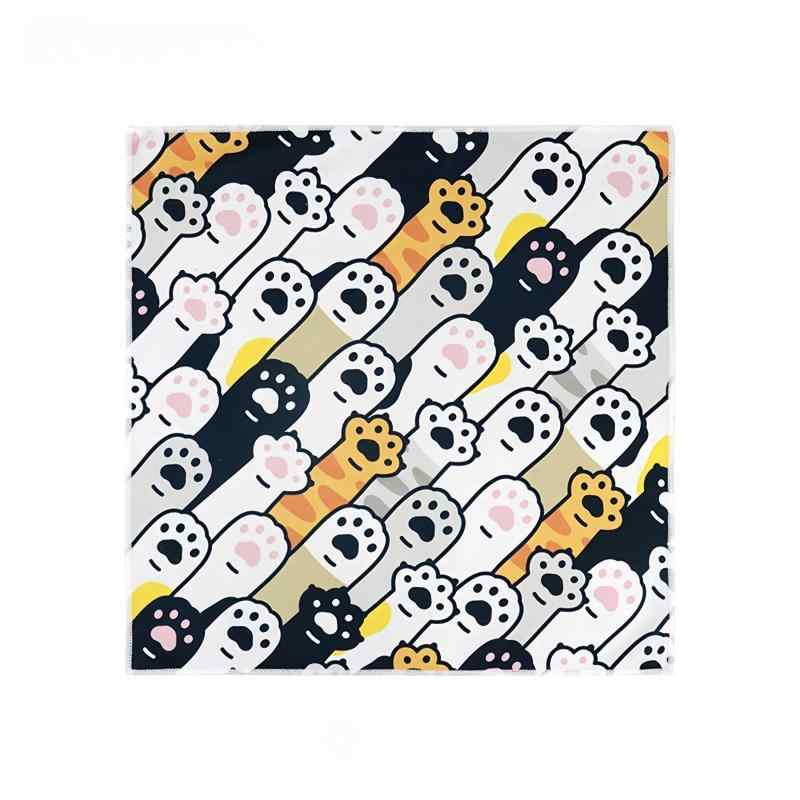 Rakuten - ランチクロス 保冷くっつきタオル くっつくクロス 風呂敷 ペタペタクロス ランチマット 弁当箱 包み 巻くだけ 折り畳み 吸水 ペタペタ受け取る 可愛い カメラ 水筒 傘 化粧品 ペットボトル
