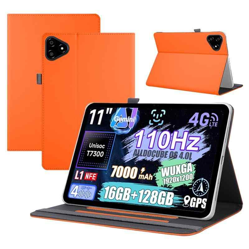 Rakuten - For ALLDOCUBE iPlay 70E ケース 11 インチ タブレット カバー RUIXH レザー素材 落下防止 滑り止め 傷防止 防水 汚れ防止 指紋防止 保護カバー 軽量 フルカバー 内蔵ブラケット機能 ペンスロットデザ