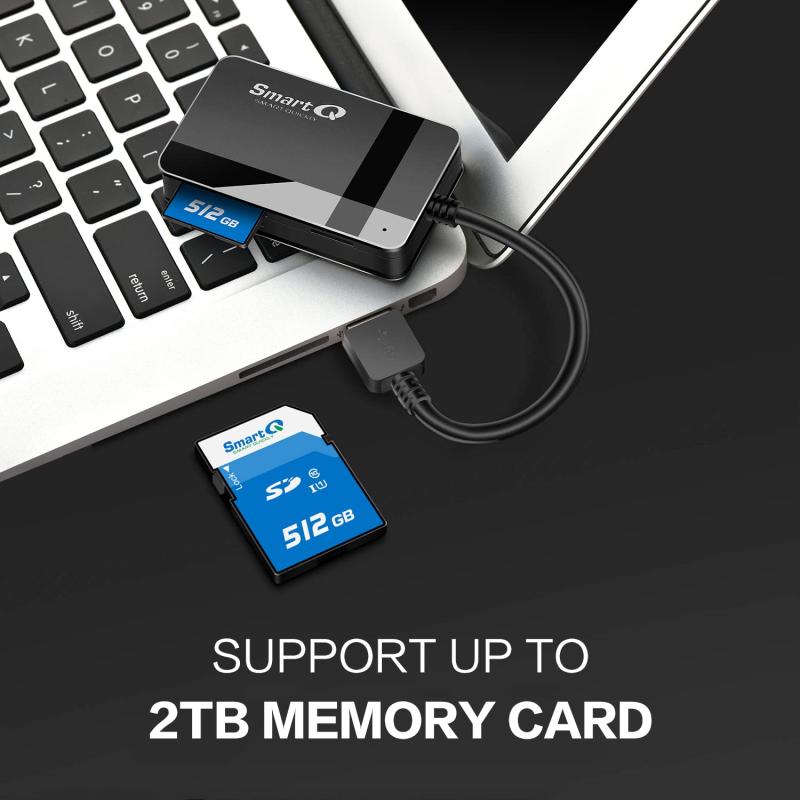 SmartQ C368 USB 3.0 SDカードリーダー プラグアンドプレイ AppleとWindows対応 US...