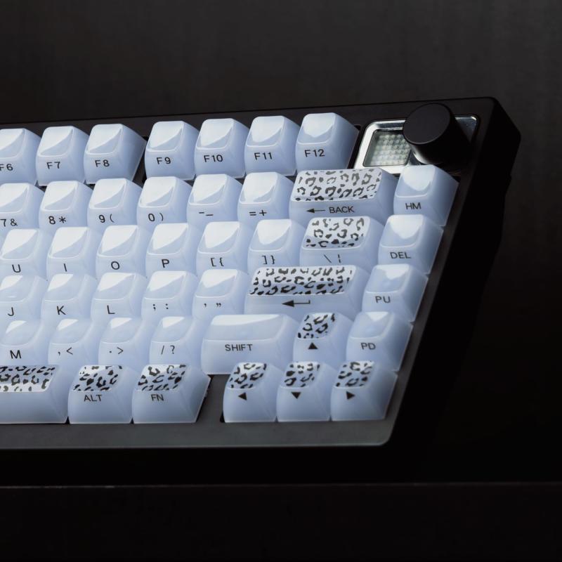 Womier MOA パープルキーキャップ、PBT メカニカルキーボード用、日本語対応、昇華プリント、60% 75% 100% Cherry Gateron MX 互換