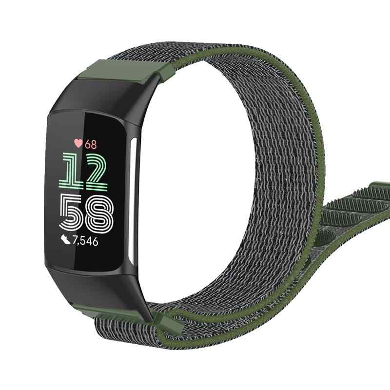 Rakuten - [RoSoki] バンド Fitbit Charge 6 / Fitbit Charge 5 対応 ナイロンバンド ベルクロバンド 軽量 柔らかい 通気性 耐汗性 マジックテープ スポーツバンド 替えバンド 交換バンド Fitbit Charge 6 /