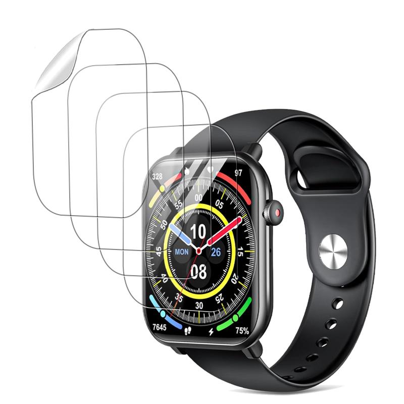 乐天商城 - 【4枚セット】 ‎ElektraX スマートウォッチ ‎2.0インチ 用 フィルム 【NOUKAJU】 保護フィルム TPU製素材 傷防止 高透過率 指紋防止 装着簡単 極薄 撥水撥油 フィルム Smart Watch ‎2.0インチ 保護フ