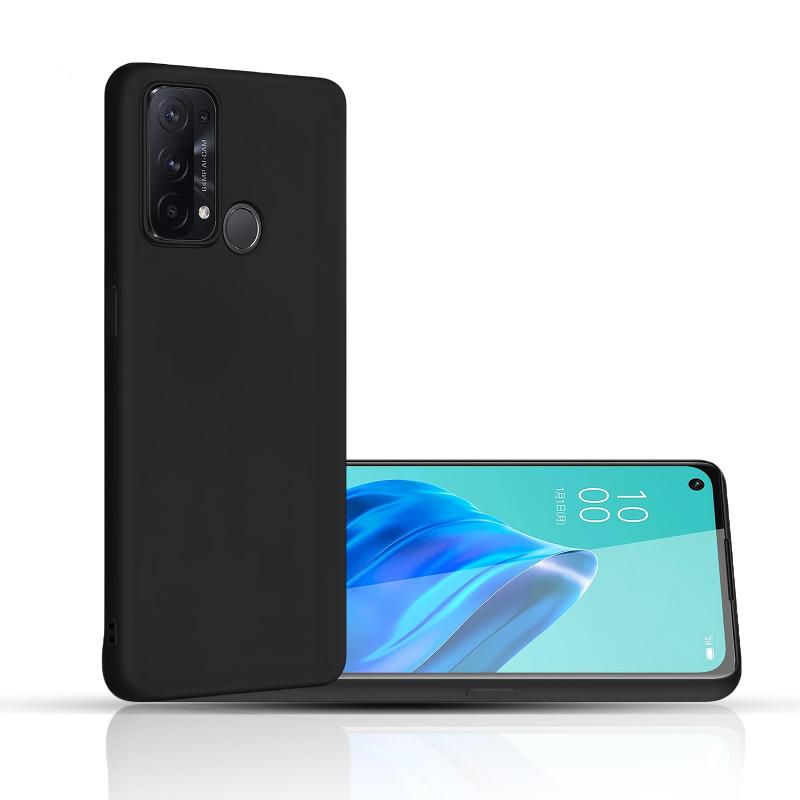 Rakuten - OPPO Reno5 A ケース マットブラック【柔軟性 TPU素材】擦り傷防止 指紋防止 衝撃吸収 着脱簡単 Reno5 A カバー 全面保護 軽量 薄型 携帯便利【ストラップホール付き】黒