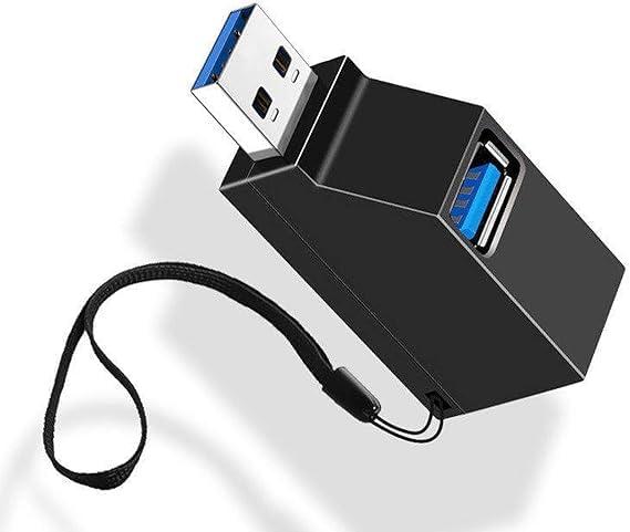 Rakuten - USBハブ [USB3.0+USB2.0*2ポート] 高速 軽量 携帯便利 ブラック (1個セット) usb 分岐 usb3.0 ハブ usb 増設 usb 分配器 usb ハブ 小型