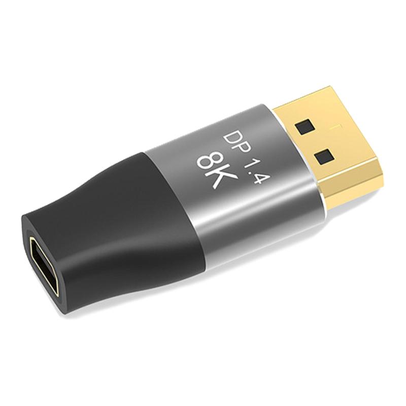 Mini DP-DisplayPort 延長アダプタ 双方向伝送 8K@60HZ/4K@144Hz/2K@240Hz Mini DP(オス)-DP(メス)変換コネクタ ビデオ PC ノートパソコン テレビ適用