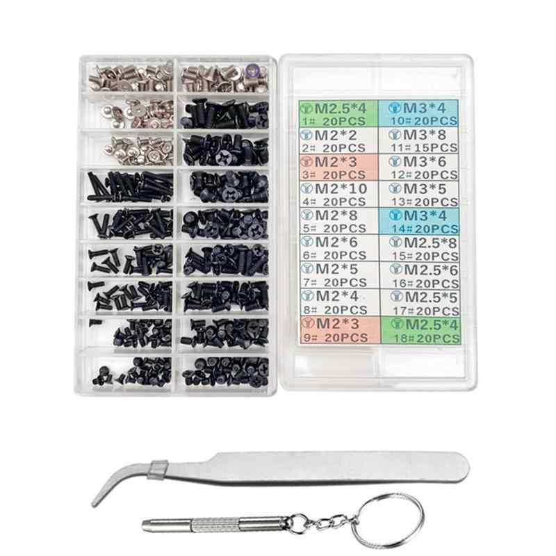 PCネジセット M2/M2.5/M3サイズ DD/M.2 D固定用ノートパソコン修理交換部品355本セット収納ケース付き bambooec-10008688 バンブ パッケージ画像