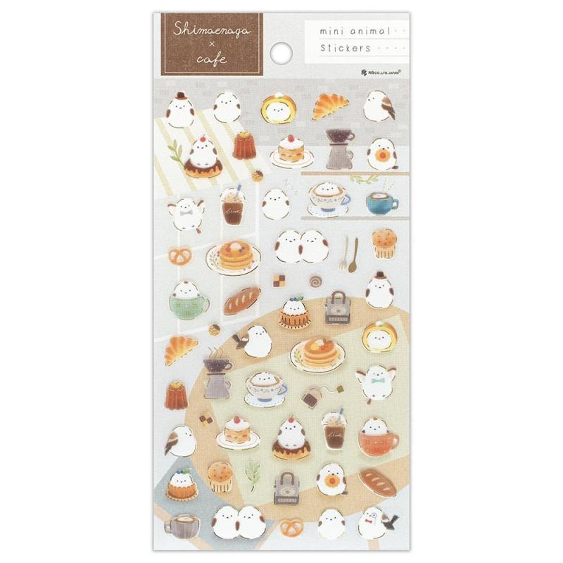 Rakuten - エヌビー社 透明シール大 チル シマエナガ | ステッカー sticker 金箔