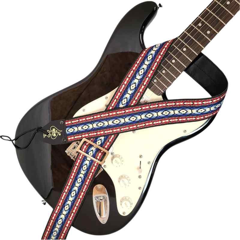 D'Andrea ダンドレア ACE-11 Bohemian Blue ACE STRAP リイシューモデル ギターストラップ