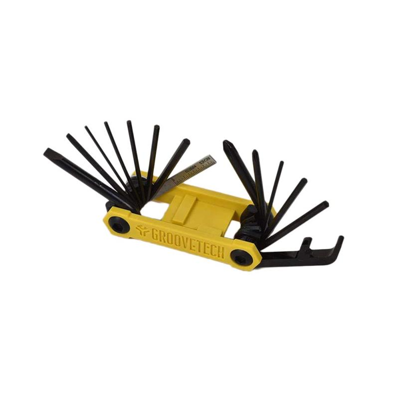 GrooveTech Tools ギター/ベース用 メンテナンス工具 Mini-Multi Guitar/Bass Multi-Tool イエロー