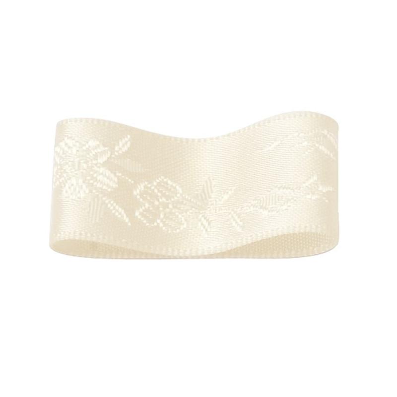 RibbonBon ジャガードサテンリボン #073 15mm幅 巻(15m) 3サイズ20色展開