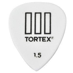 Jim Dunlop Tortex III STD Pick 12枚セット 1.50mm ト―テックス 3 ( スリ― ) スタンダード ピック ＆ Musent Custom Players Pick 付き | 462B150-WHT-12P