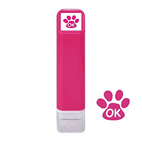 Rakuten - こどものかお スケジュール 浸透印 スタンプ 足あとOK インク色：ピンク