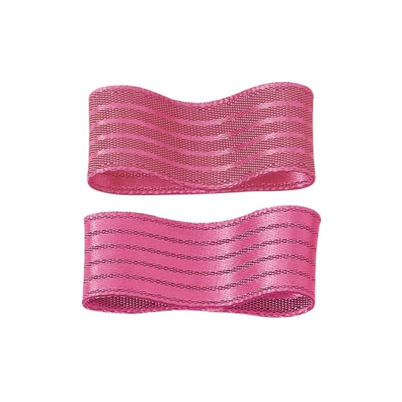 乐天商城 - RibbonBon ペンタストライプシャンブレーリボン #606 6mm幅 巻(30m) 6サイズ20色展開