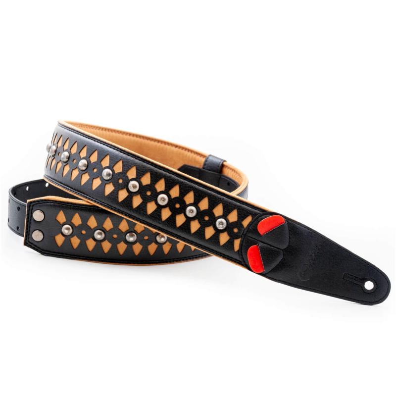 [RightOn STRAPS] ライトオンストラップス ギター・ベース用ストラップ 6cm巾 100～150cm ARMOUR BEIGE