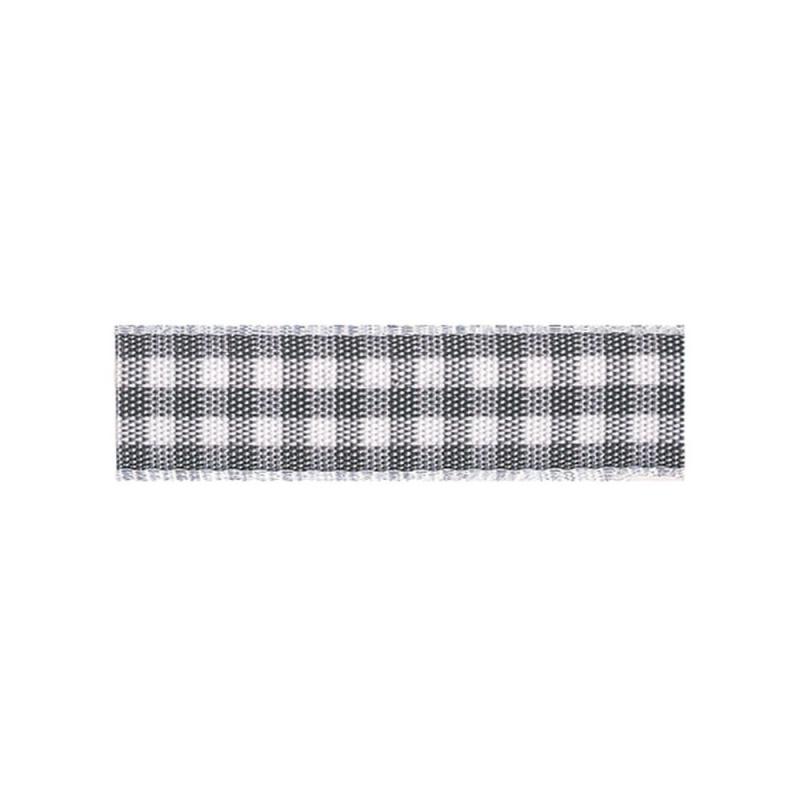 RibbonBon チェックタフタリボン #108 24mm幅 巻(30m) 5サイズ79色展開製造国:日本