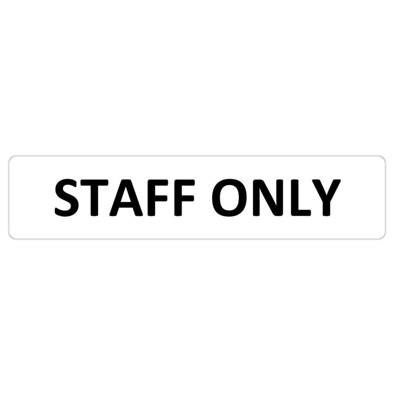 乐天商城 - STAFF ONLY スタッフ オンリー 高耐候性ステッカー 35X160mm ヨコ型