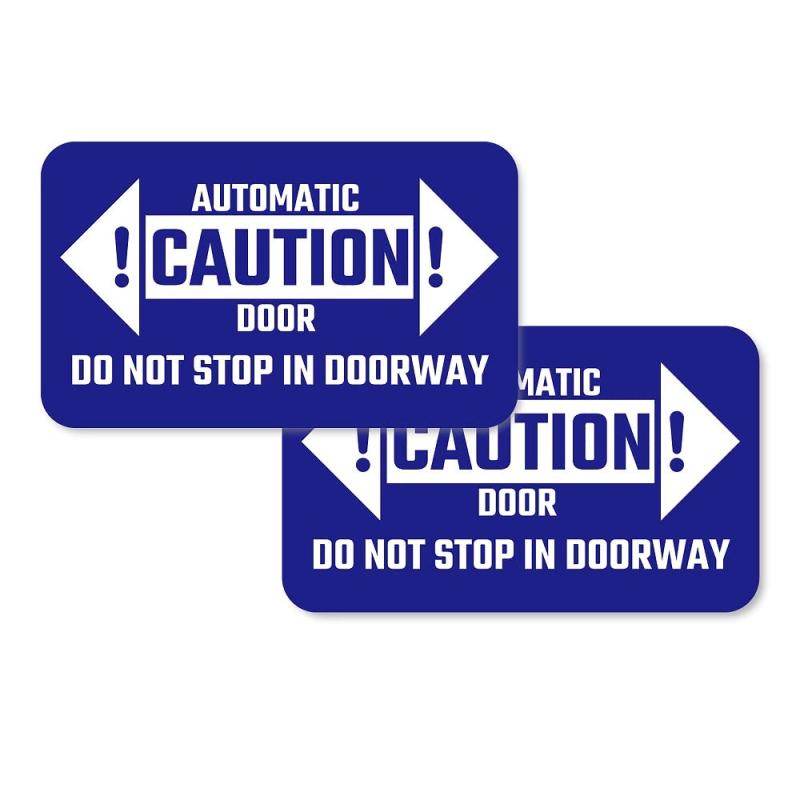 Rakuten - SignStore アメリカンな自動ドアステッカー 10cm×6cm【2枚セット】 atdoor-st