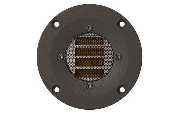 FOSTEX Folded Diaphragm式ツイーター 1台 T360FDPIの基材にボイスコイルの巻き線に相当するアルミのパターンを形成しており、規則的に折り畳んだ時に向かい合う垂直面にそれぞれ反対方向に電流が流れる様にパタンを配しています。振動板を支える磁気回路及び筐体は、周波数特性などの規格はもとより、完成品の音響状態を重視して形状寸法はもちろん、材質も十分に吟味して設計しています。音響性能を存分に発揮する為に、入力端子には金メッキを施した端子(#205 t0.8)を採用しました。接続用に金メッキを施したファストン端子(#205 t0.8)を圧着したコード(C103の芯線)を付属しています。