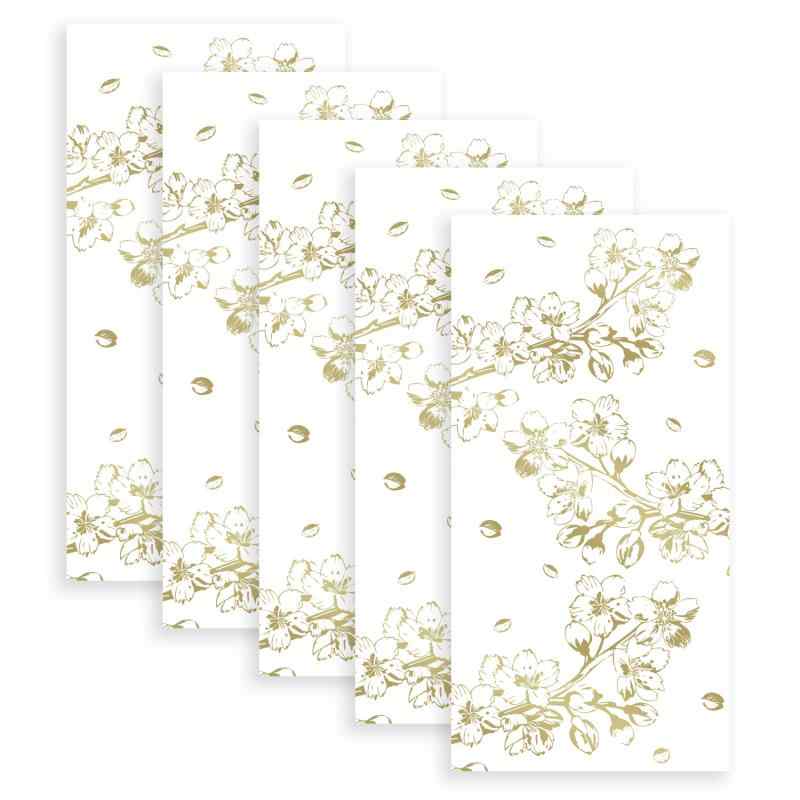 Rakuten - ポチ袋 箔押し加工 5枚入り ゴールド 金 お札サイズ 長札 お年玉袋 封筒 【89x179+36mm】 きらきらぷんぷん丸