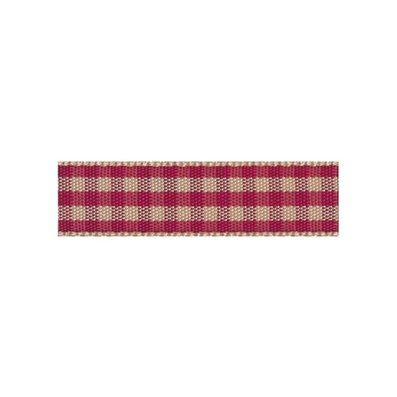 RibbonBon チェックタフタリボン #134 15mm幅 巻(30m) 5サイズ79色展開製造国:日本